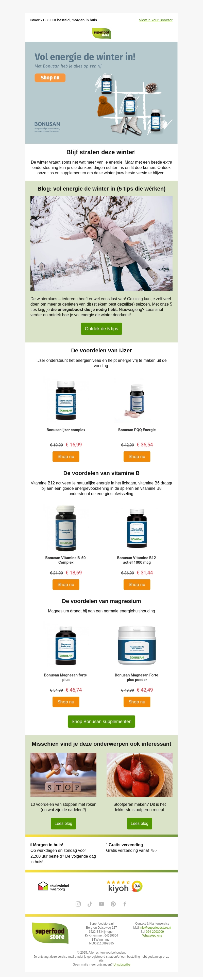 Vol energie de winter door❄️ Vol energie de winter door❄️