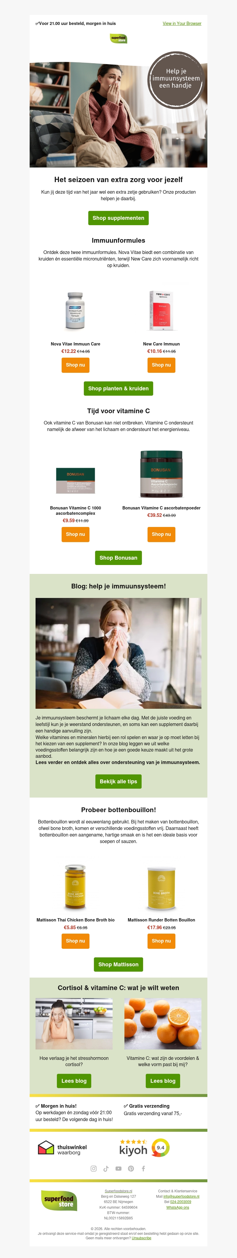 Zo ondersteun je je immuunsysteem Zo ondersteun je je immuunsysteem