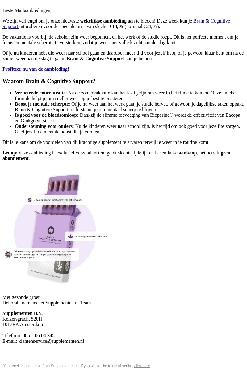 Boost je brein & focus na de vakantie! 🧠 Boost je brein & focus na de vakantie! 🧠