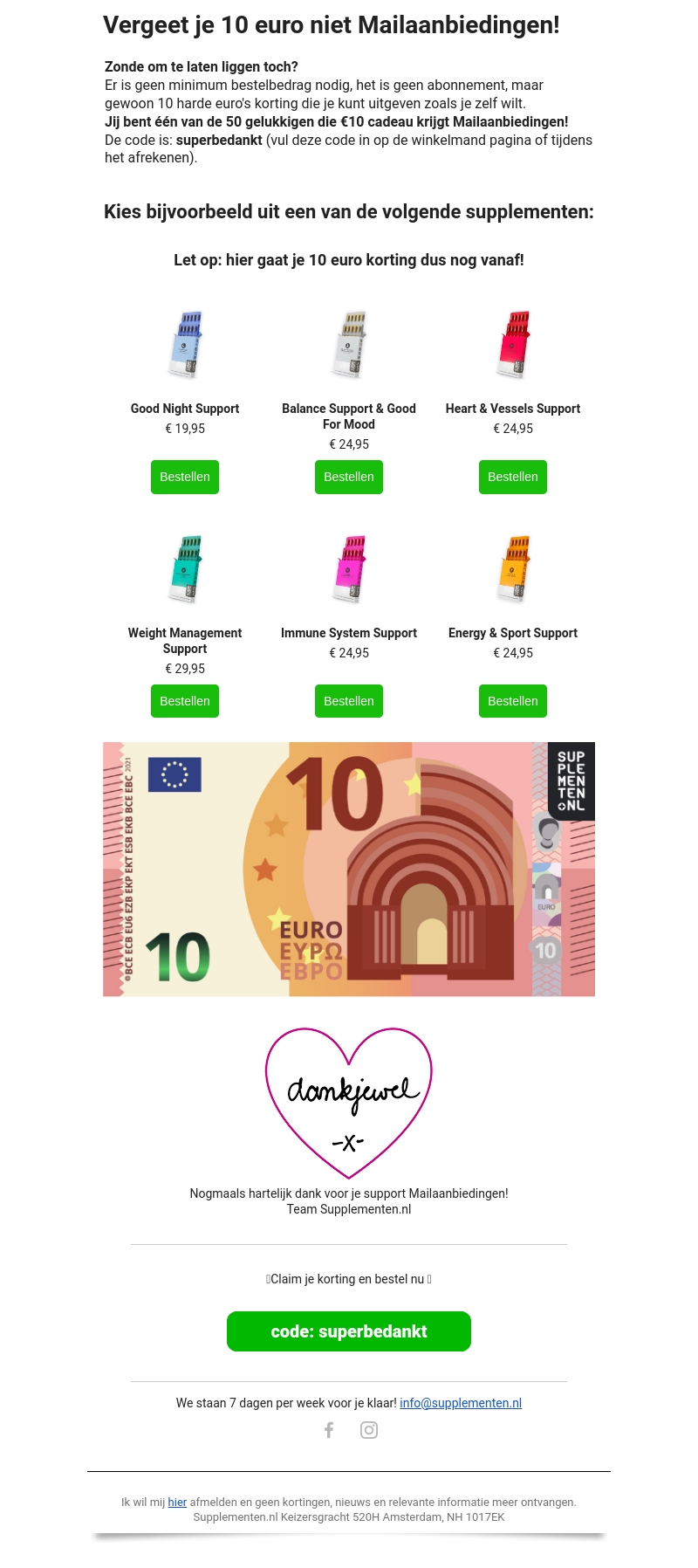 Laat je €10 niet liggen, nog maar even geldig! Laat je €10 niet liggen, nog maar even geldig!