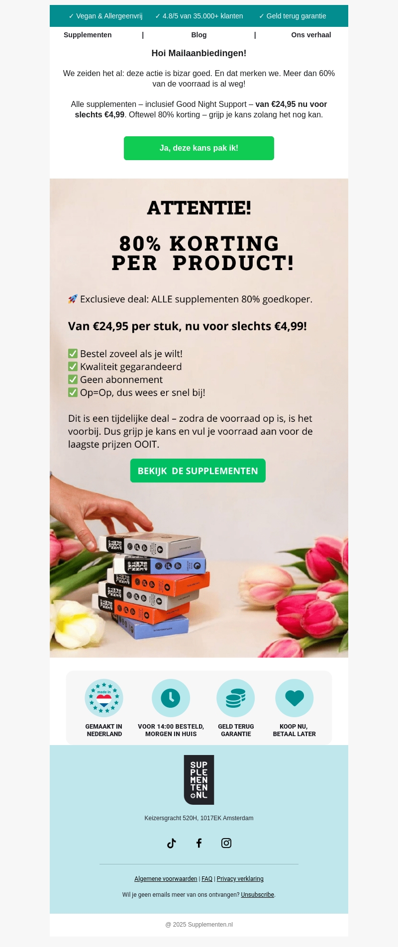 ALLES van €24,95 voor €4,99 🚨 ALLES van €24,95 voor €4,99 🚨