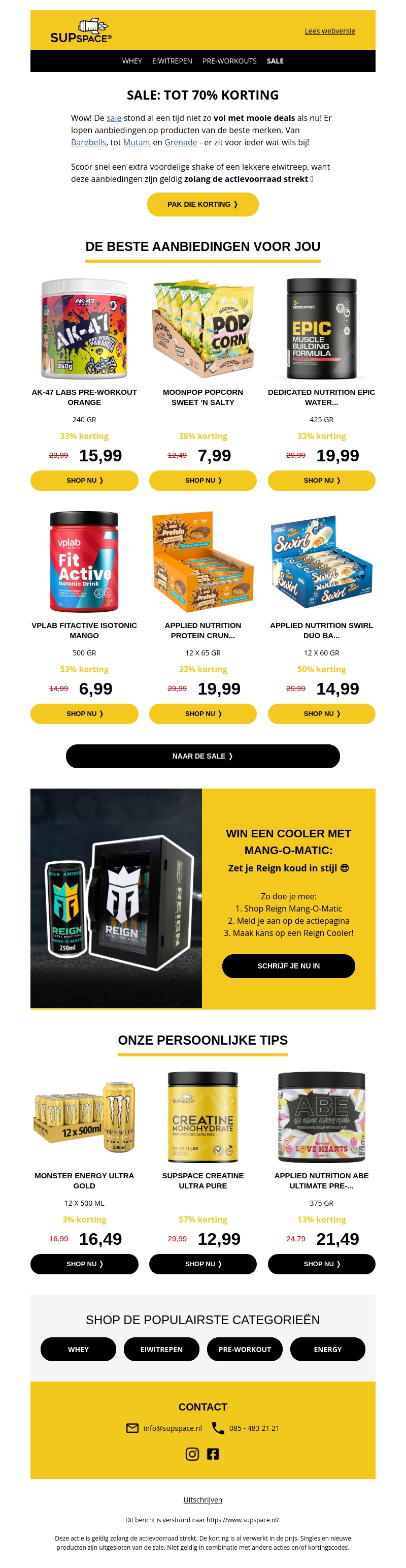 🚀 Profiteer van de beste deals uit de sale (tot -70%) 🚀 Profiteer van de beste deals uit de sale (tot -70%)