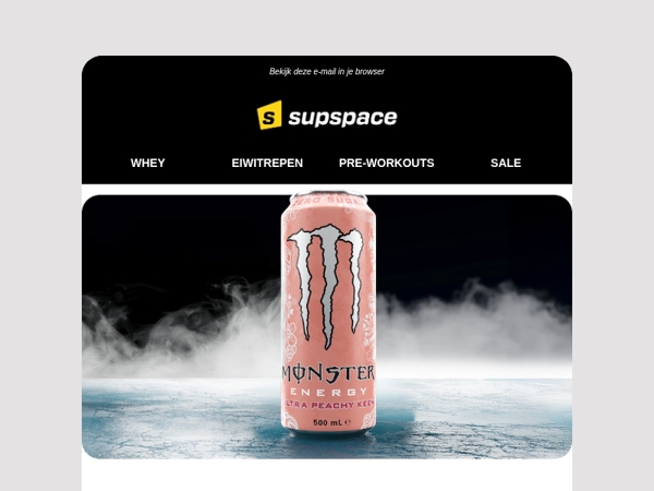 Scoor 15% korting op Monster Ultra Peachy Keen