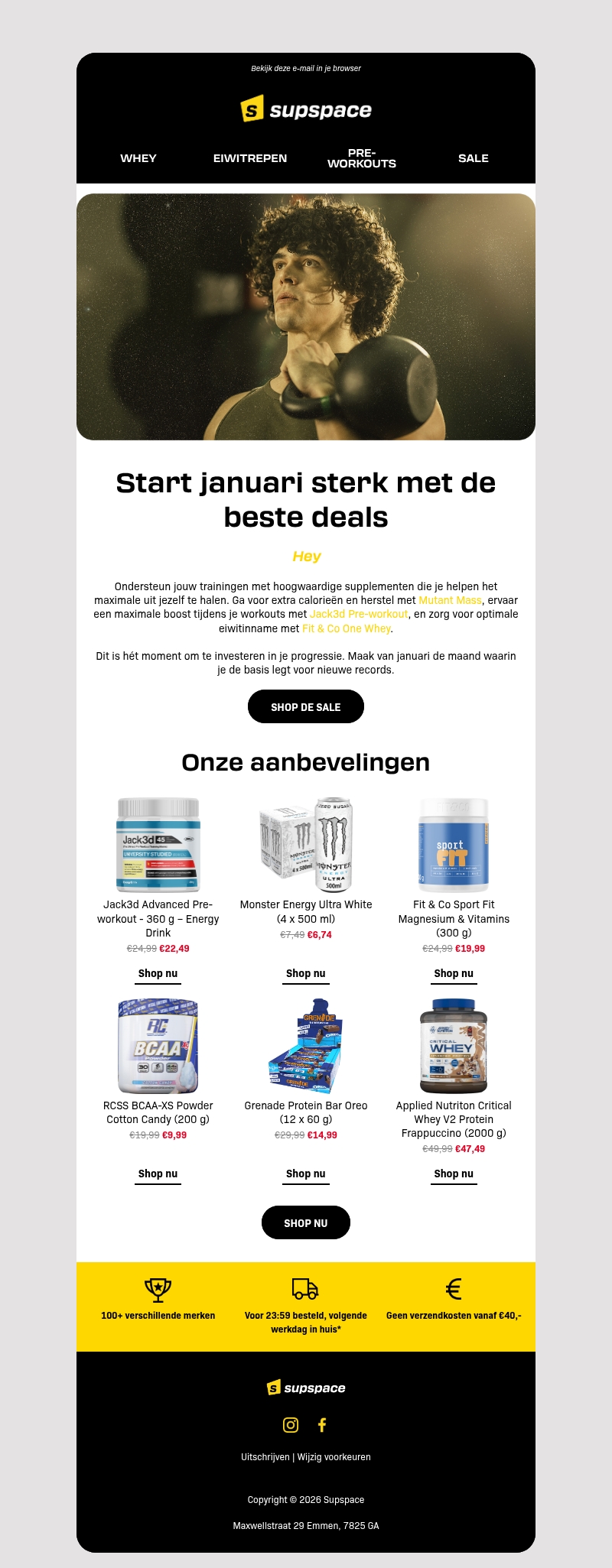 Start januari sterk met de beste deals Start januari sterk met de beste deals
