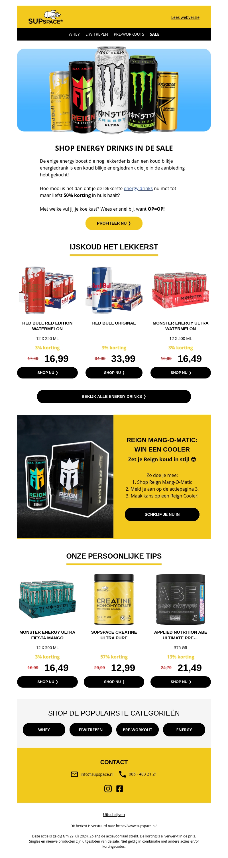 Hey, de Energy Drinks zijn in de aanbieding 🙌 Hey, de Energy Drinks zijn in de aanbieding 🙌