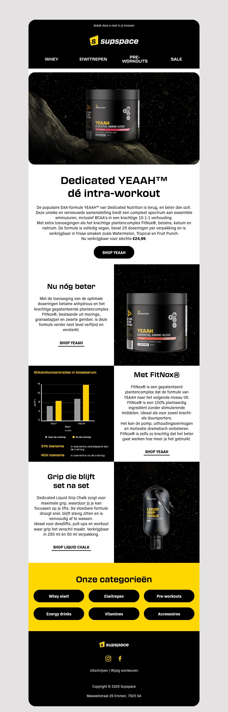 Nieuwe Dedicated YEAAH™, meer dan EAAs Nieuwe Dedicated YEAAH™, meer dan EAAs