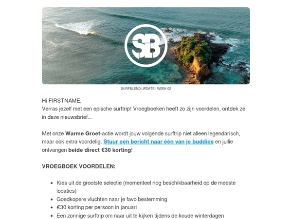 Boek eenvoudig en voordelig je (surf)vakantie!