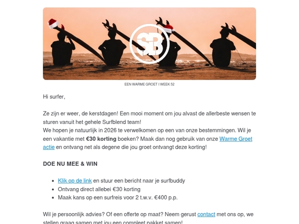 Jouw kerstcadeau staat klaar!