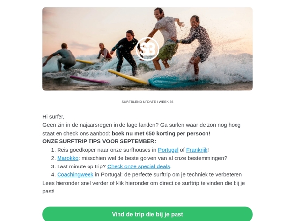 Ontsnap de herfst: Pak je €50 korting nu!