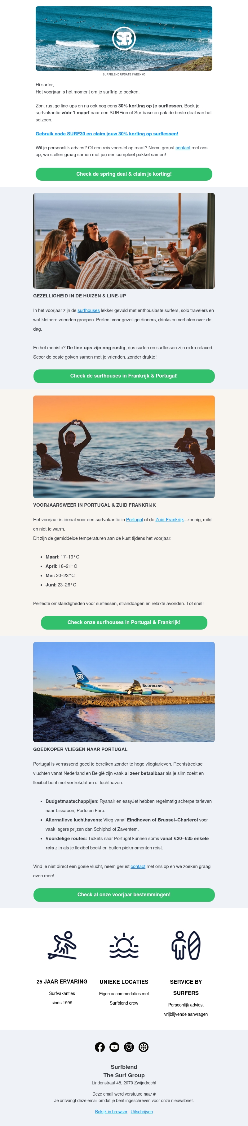 Krijg 30% korting op je surflessen! Krijg 30% korting op je surflessen!