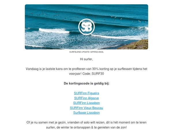 Laatste dag: claim je korting vandaag!