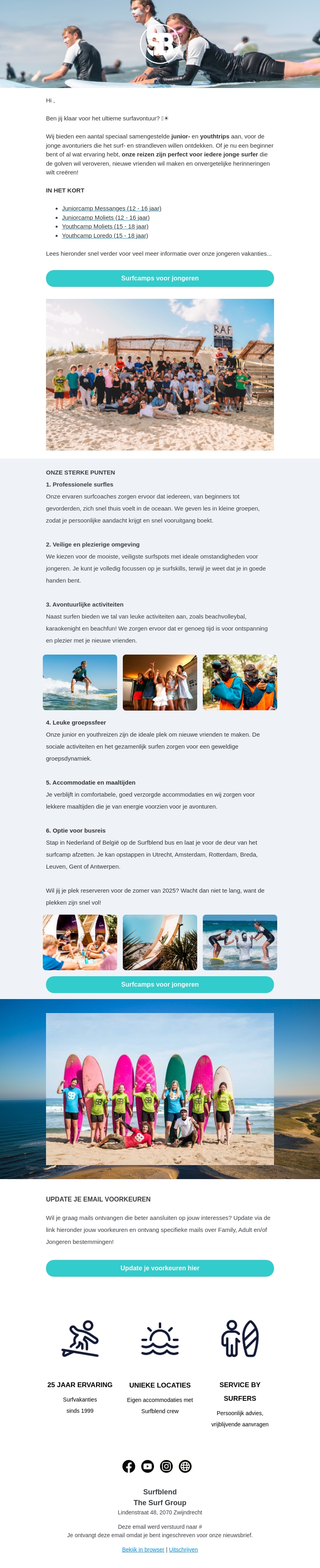 Ontdek onze Junior & Youthreizen bij Surfblend Ontdek onze Junior & Youthreizen bij Surfblend