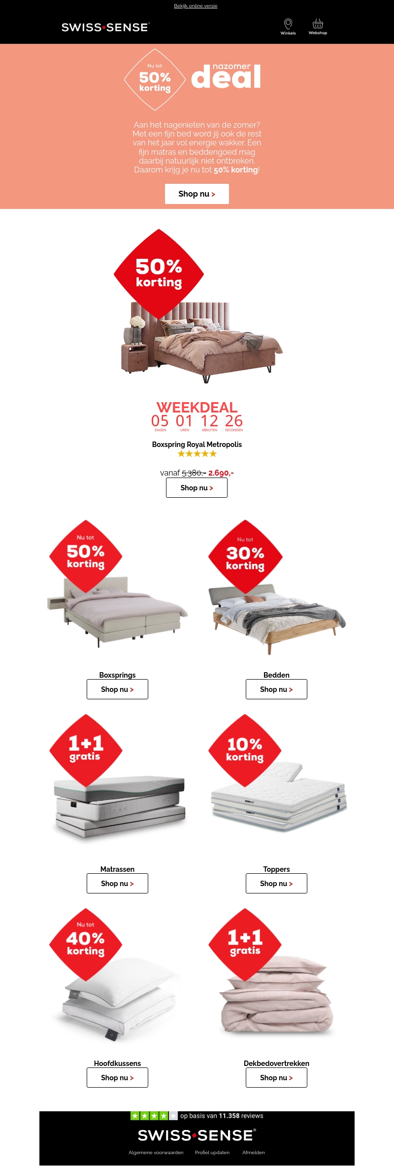 ☀️ Nazomer deal | Tot 50% korting! ☀️ Nazomer deal | Tot 50% korting!