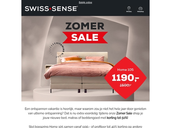 Hoge kortingen tijdens de Zomer Sale ☀️
