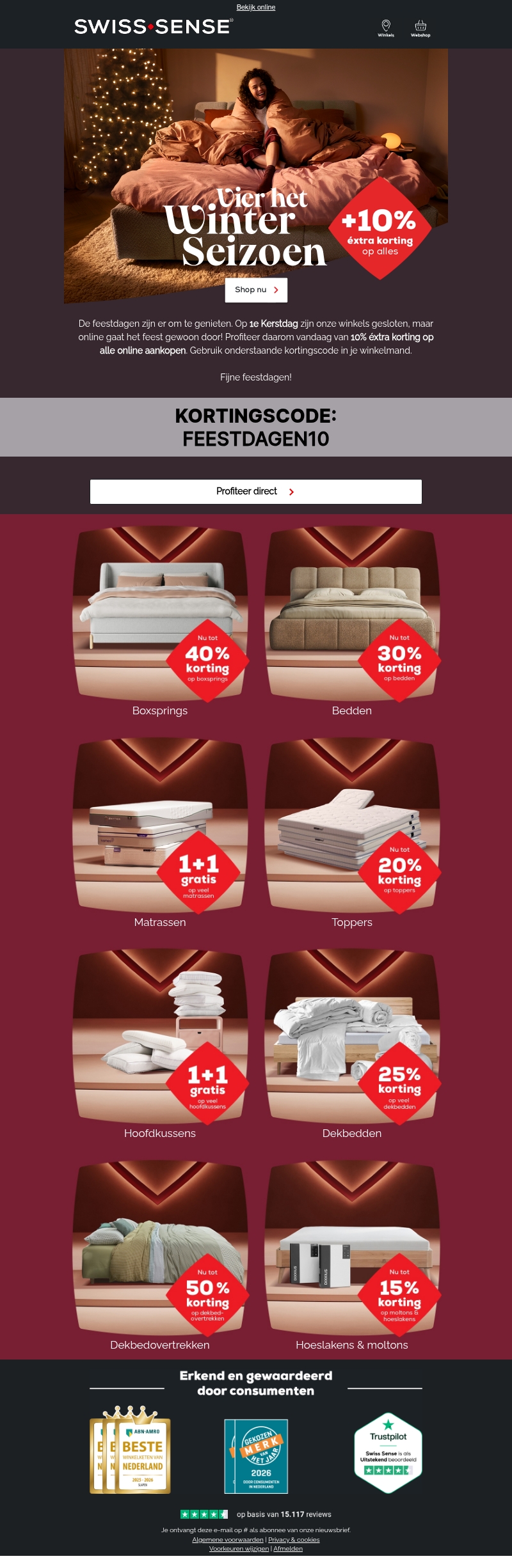 10% éxtra korting op alles 🎅 10% éxtra korting op alles 🎅