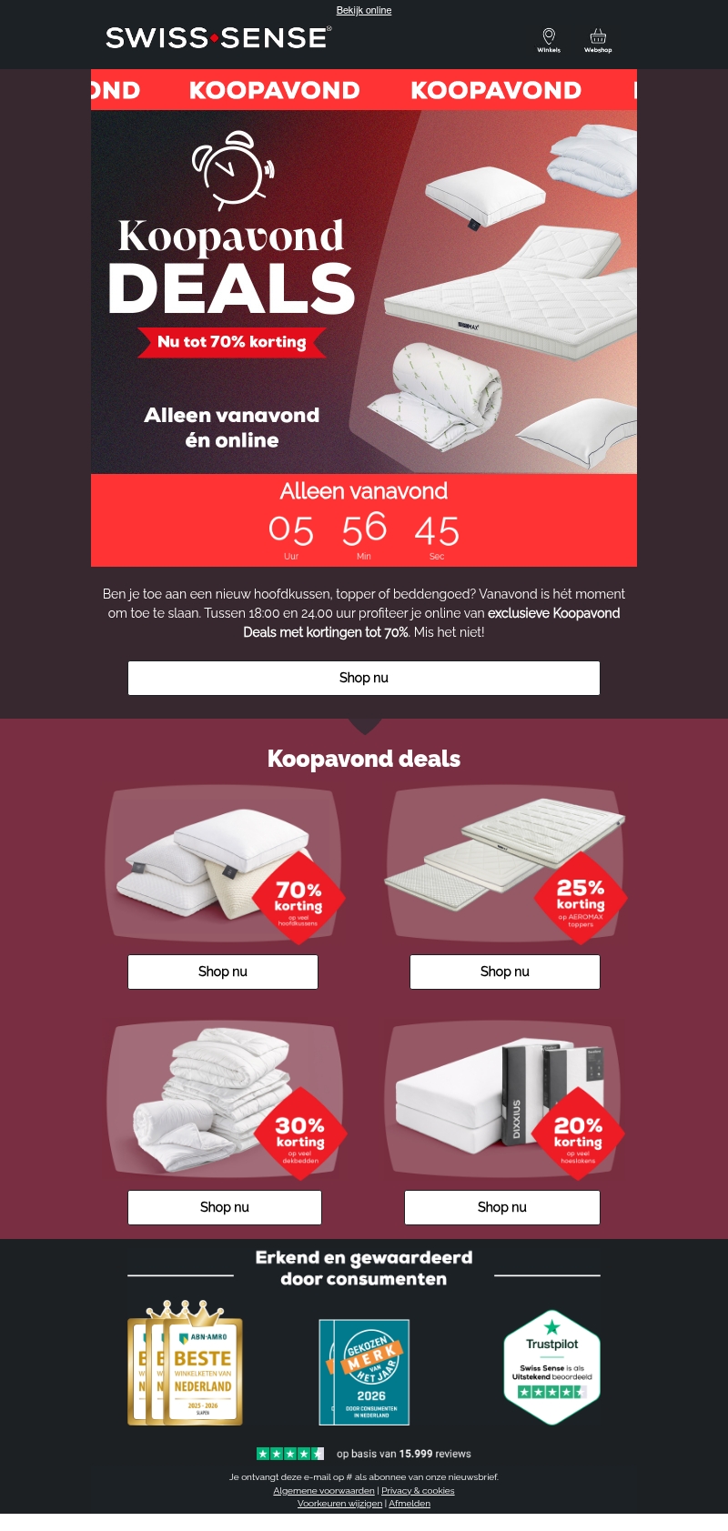 De koopavond deals zijn live ⏰ De koopavond deals zijn live ⏰