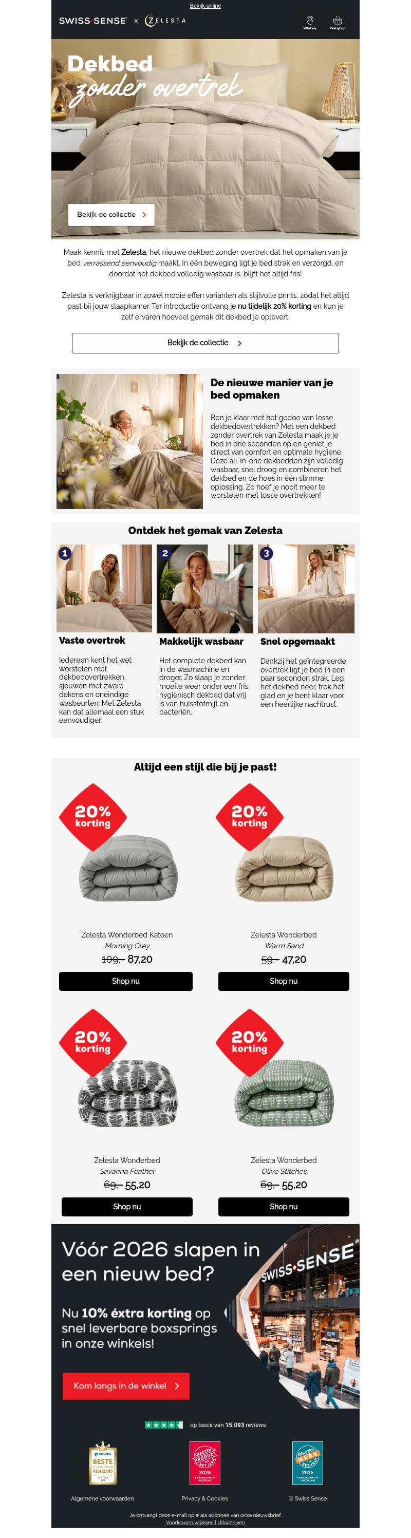Nieuw: Zelesta dekbedden • tijdelijk 20% korting ✨ Nieuw: Zelesta dekbedden • tijdelijk 20% korting ✨