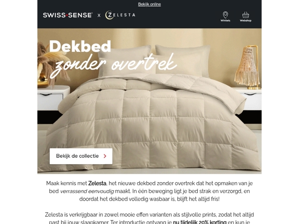Nieuw: Zelesta dekbedden • tijdelijk 20% korting ✨