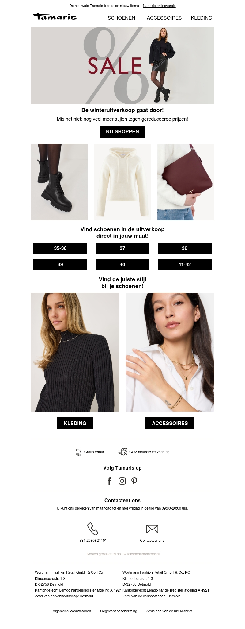 De winteruitverkoop gaat door! De winteruitverkoop gaat door!