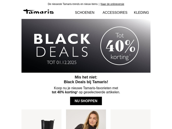 Mis het niet: tot 40% korting in onze Black Deals 🤩