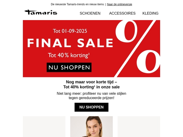 Sale Finale bij Tamaris: tot 40% korting 🤩