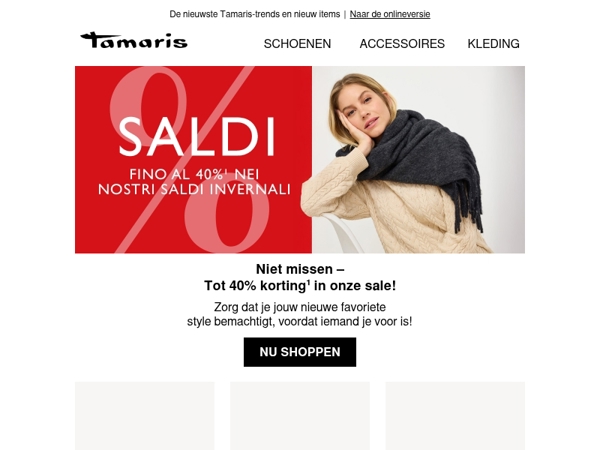 Niet missen: tot 40% korting in de sale ❤️