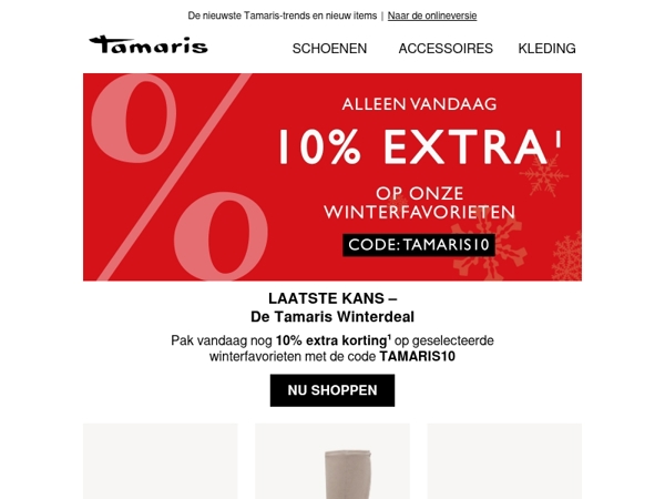 Laatste kans: 10% extra korting op geselecteerde winterfavorieten 🩵❄️