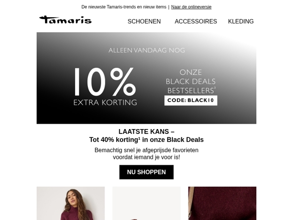 Alleen vandaag: tot 40% korting in onze Black Deals 🤩