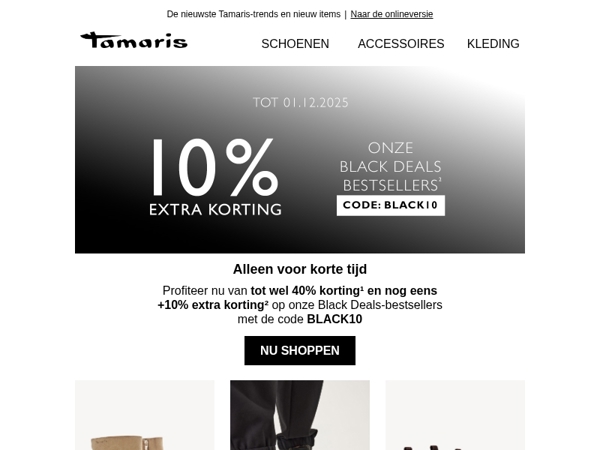 Extra korting: nog eens +10% op onze Black Deals-bestsellers