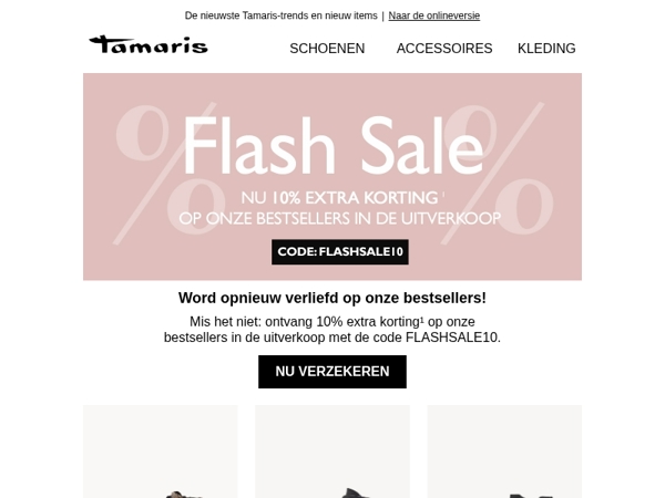 Flash Sale: 10% EXTRA korting op onze sale-bestsellers!