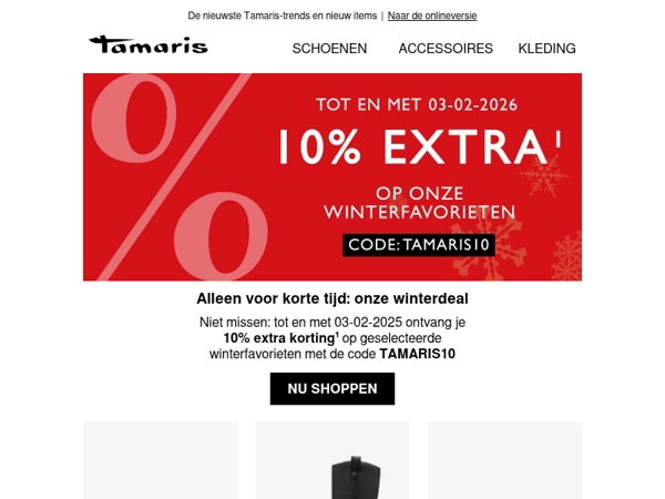 Winterdeal: 10% extra korting op geselecteerde winterfavorieten 🩵❄️