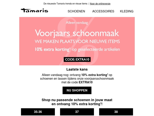 Laatste kans: 10% extra korting tijdens onze voorjaarsschoonmaak %🧼%