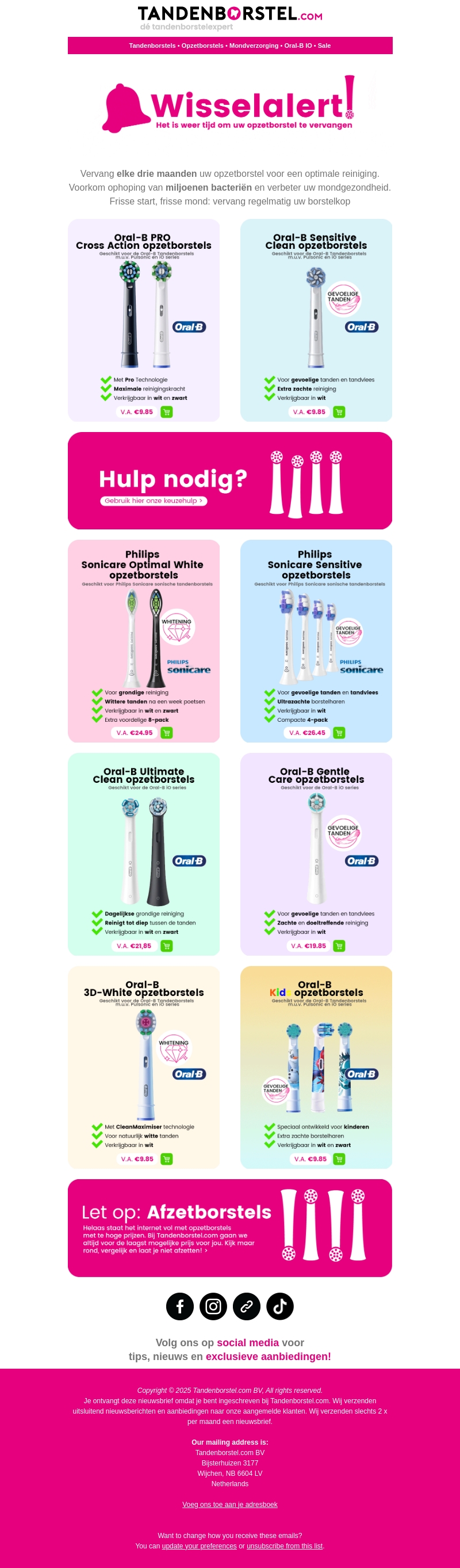 Opzetborstel wisselalert! ๐ Opzetborstel wisselalert! ๐