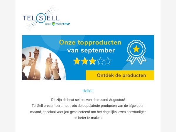 Topproducten van de maand September 🤩