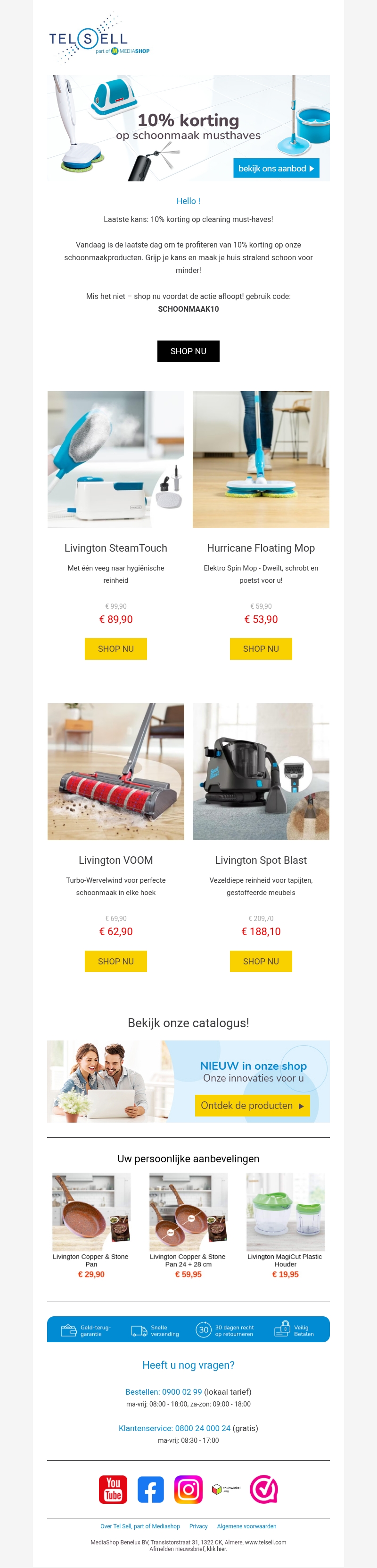 Laatste dag korting op schoonmaakspullen! Laatste dag korting op schoonmaakspullen!