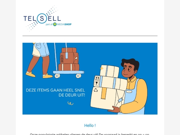 Deze producten zijn bijna uitverkocht..