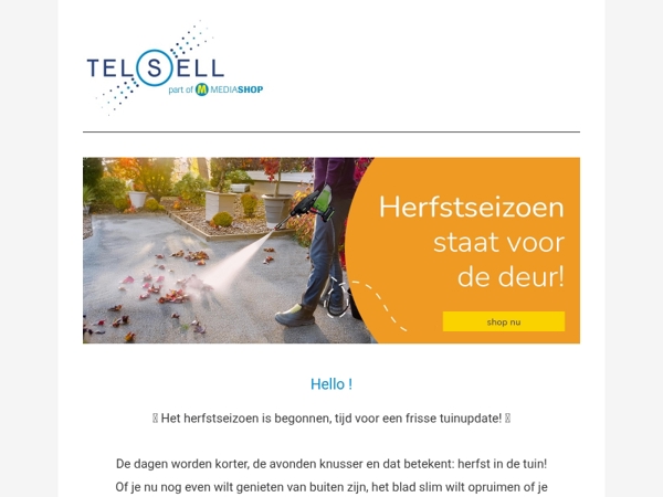 Het herfstseizoen staat voor de deur