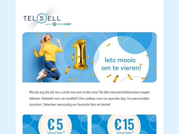 Bedankt voor uw loyaliteit