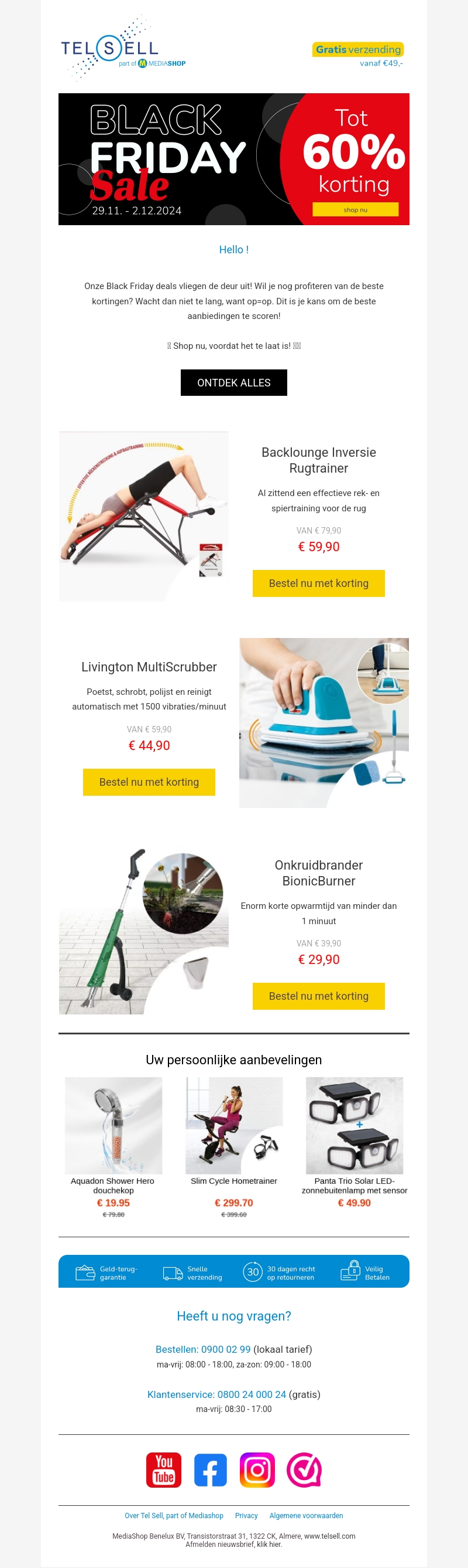 Black Friday Deals gaan Snel! Black Friday Deals gaan Snel!