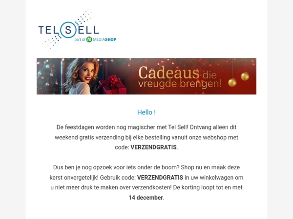 Christmas Deals bij Tel Sell 🎄