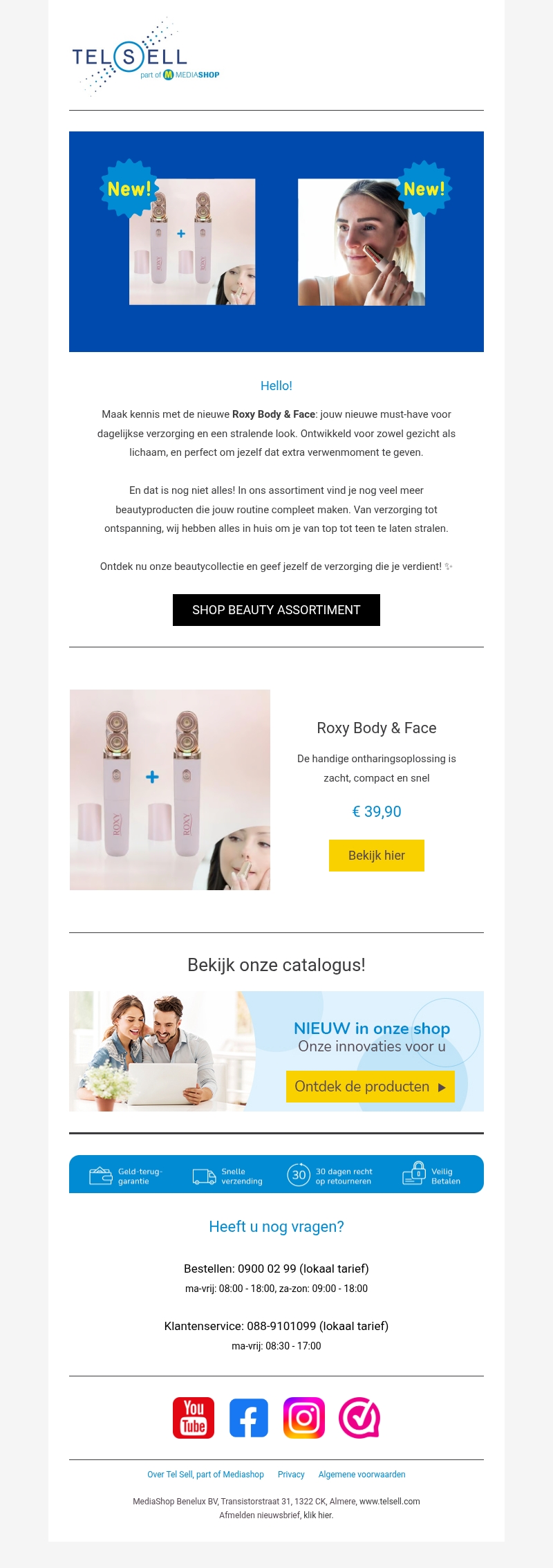 Nieuw: Roxy Body & Face Nieuw: Roxy Body & Face