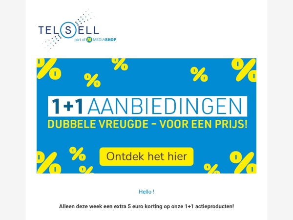 We geven korting op korting deze week!
