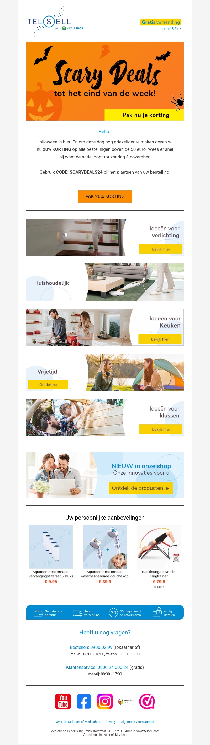 SCARY DEALS met 20% korting! SCARY DEALS met 20% korting!