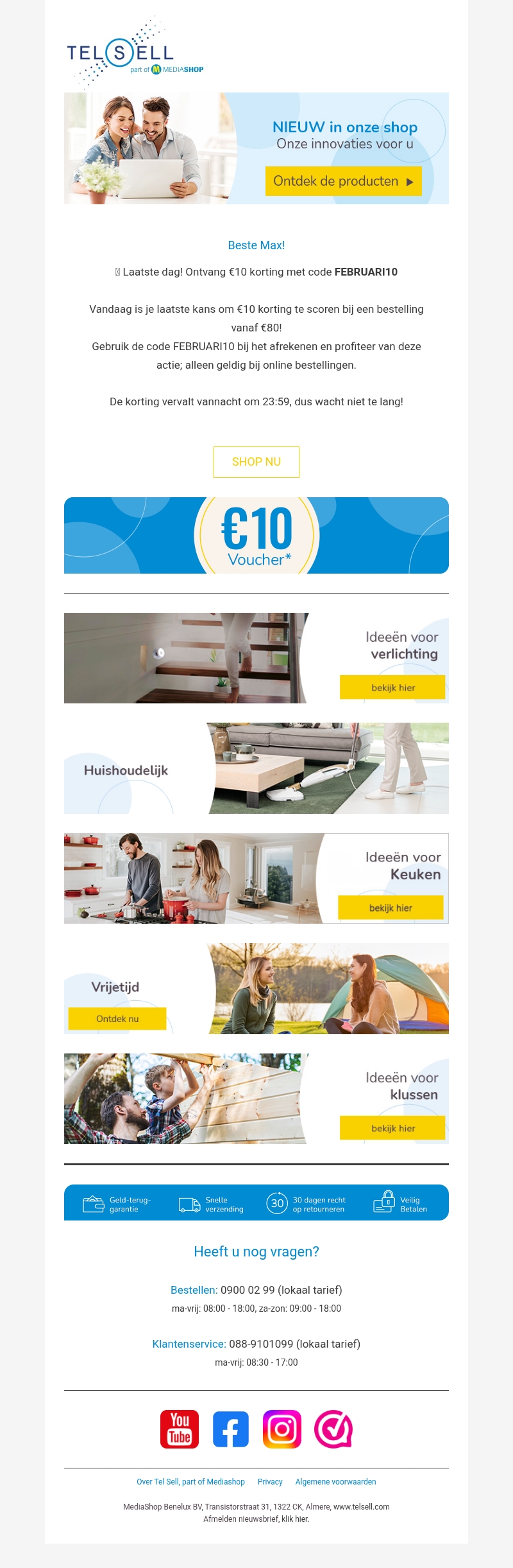 Krijg vandaag nog 10 euro korting! Krijg vandaag nog 10 euro korting!