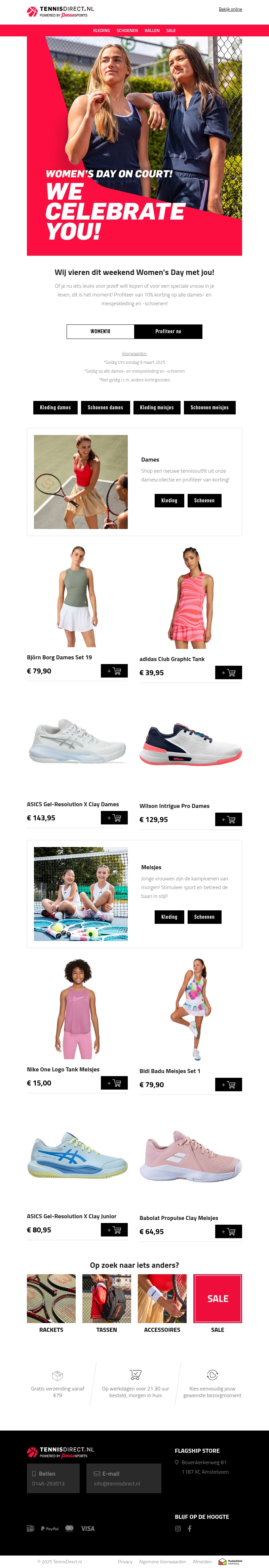 WOMEN'S DAY ON COURT! WOMEN'S DAY ON COURT!