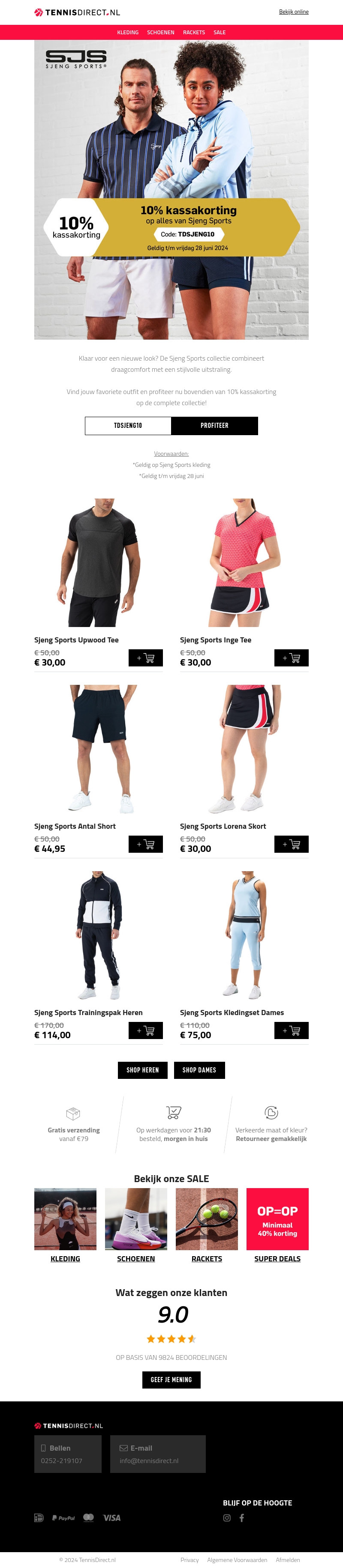 🚨Nu 10% actiekorting op alle Sjeng Sports kleding🚨 🚨Nu 10% actiekorting op alle Sjeng Sports kleding🚨