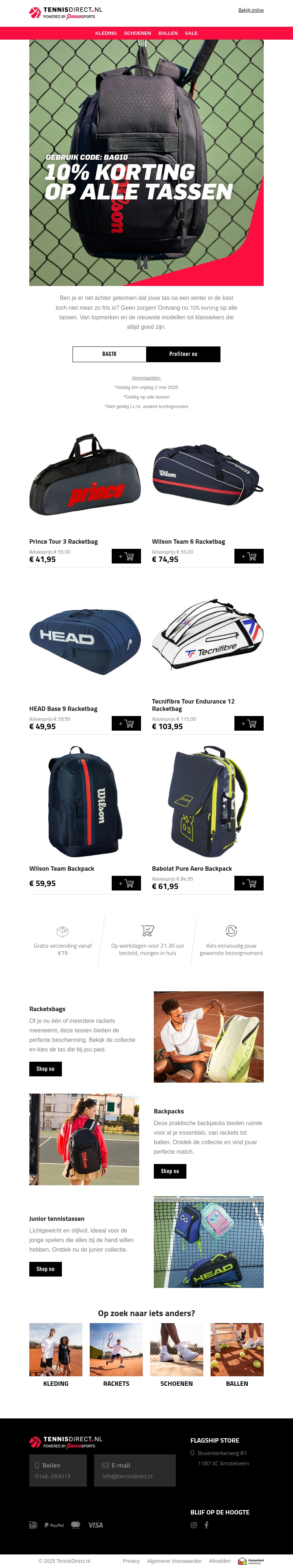 10% korting op alle tassen. Scoor jouw nieuwe favoriet! 10% korting op alle tassen. Scoor jouw nieuwe favoriet!