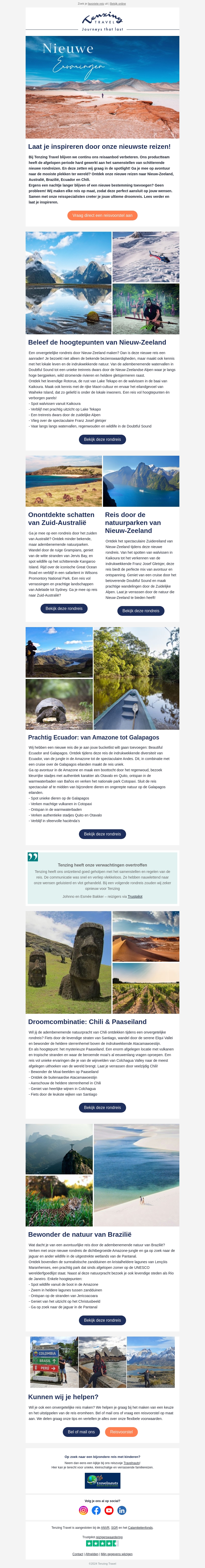 Ontdek onze nieuwste rondreizen naar droombestemmingen Ontdek onze nieuwste rondreizen naar droombestemmingen