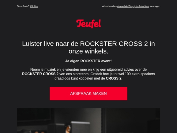 Kom langs en ervaar de ROCKSTER CROSS 2!	