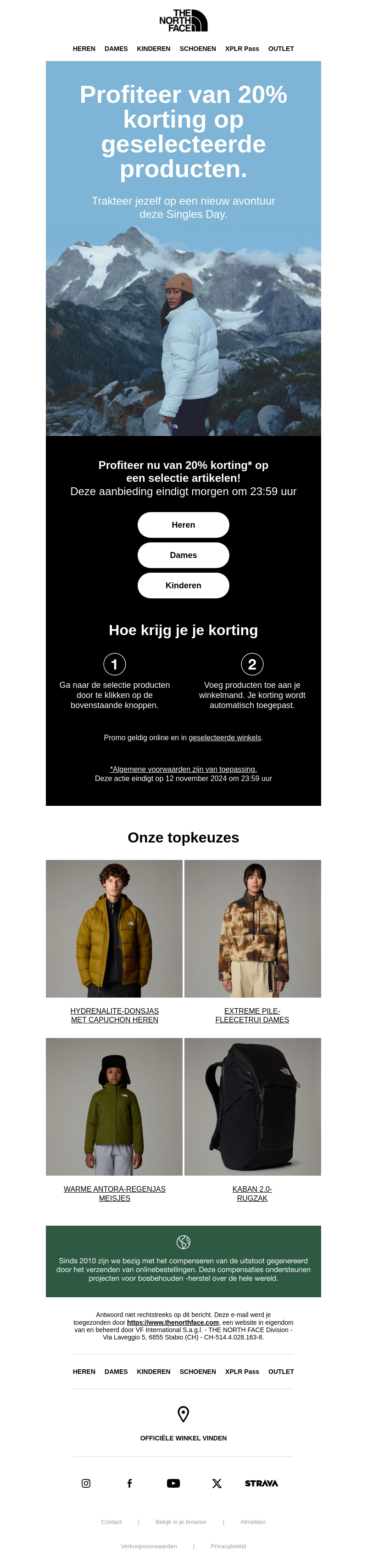 20% korting: Singles Day begint nu! 20% korting: Singles Day begint nu!